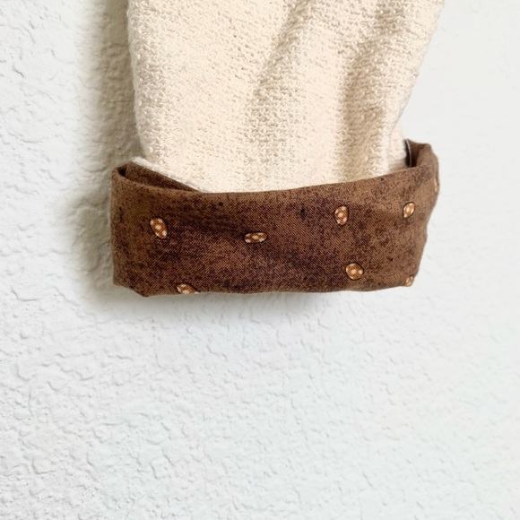 Vintage Handmade Patchwork Cats Meow Funky Cottagecore Granny Knit Jacket Kawaii - Picture 5 of 12